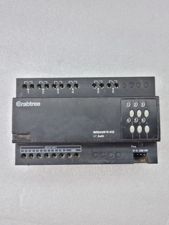 CRABTREE HDL-MRDA0610.432 6CH 10A 0-10V BALLAST CONTROLLER 15-30VDC